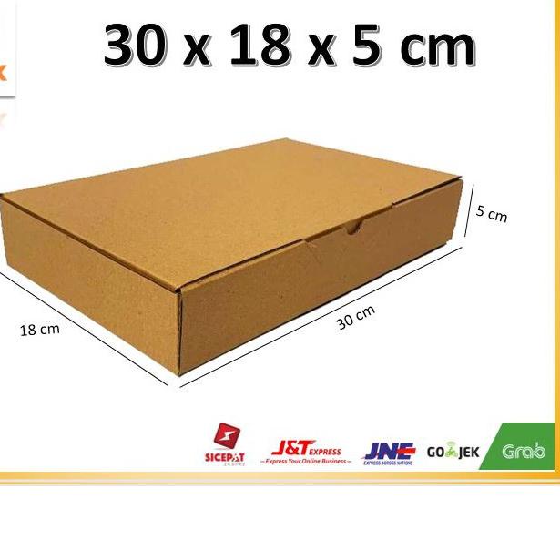 

۝ (10pcs) Kardus 30x18x5 cm...Die Cut untuk kotak baju- Aksesoris- dll, ♛