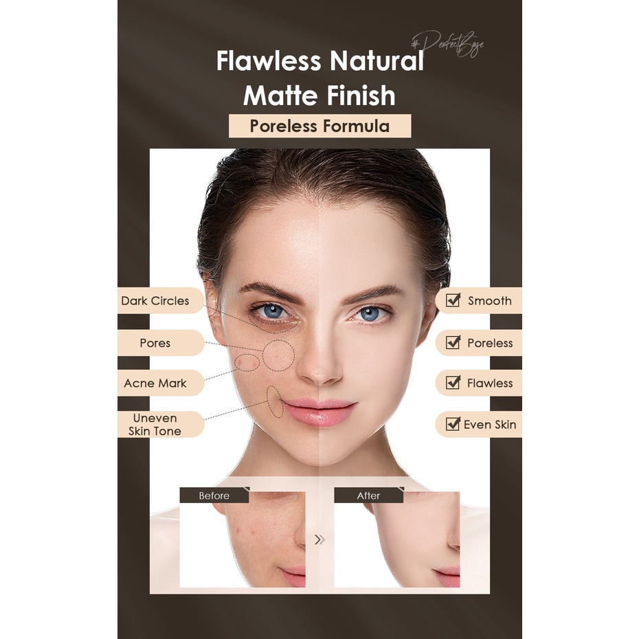 Focallure Foundation Perfect Base Lasting Poreless Foundation Focallure Alas Bedak Focallure Foundation Focallure Focallur Fucallure Focalure Foccalure