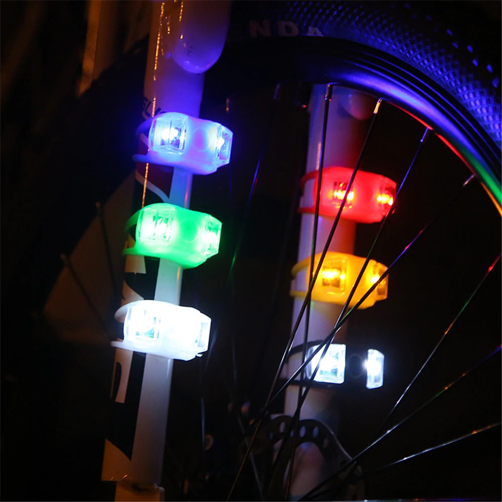 YGRETTE - 2PCS SET Lampu LED Sepeda Silikon Bicycle Light Depan Belakang