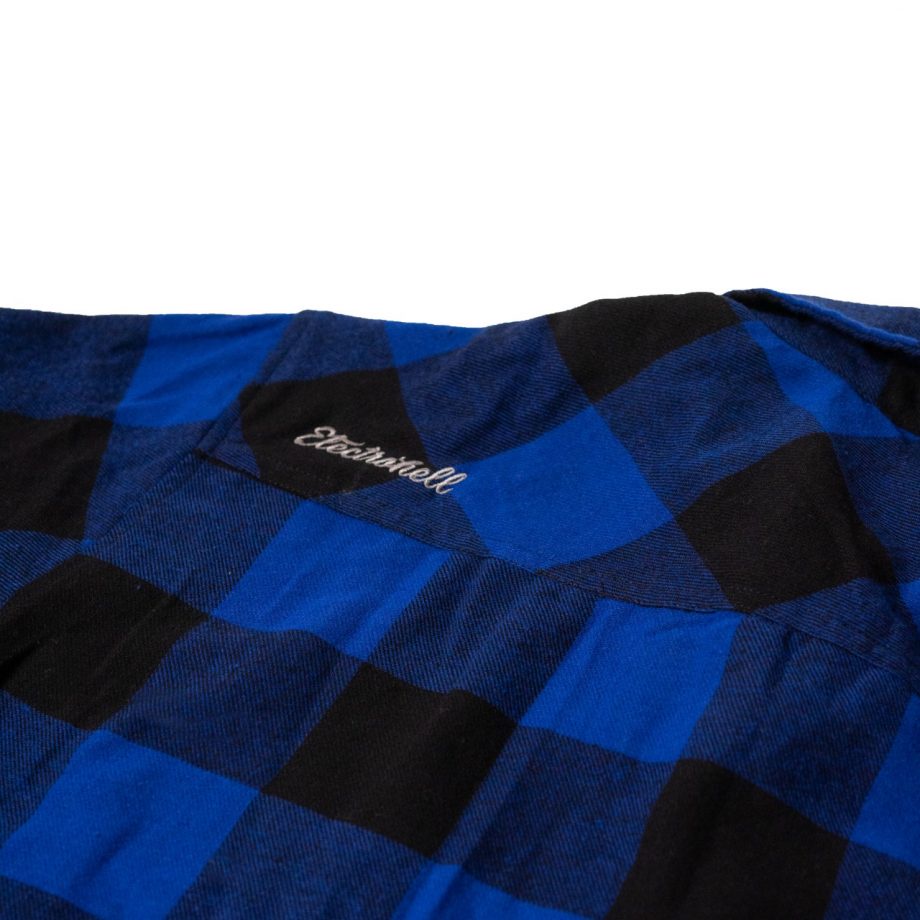 KEMEJA LENGAN PANJANG FLANNEL ELECTROHELL | ODYSSEY BLUE BLACK