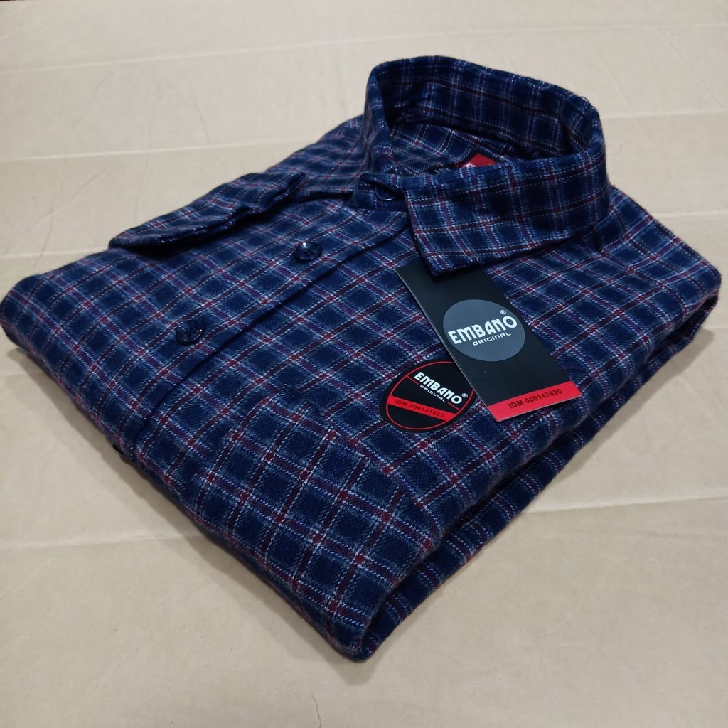 Flanel Embano Kemeja Flanel Lengan Panjang Kemeja Panjang Kemeja Distro Baju Cowok Cewek Murah