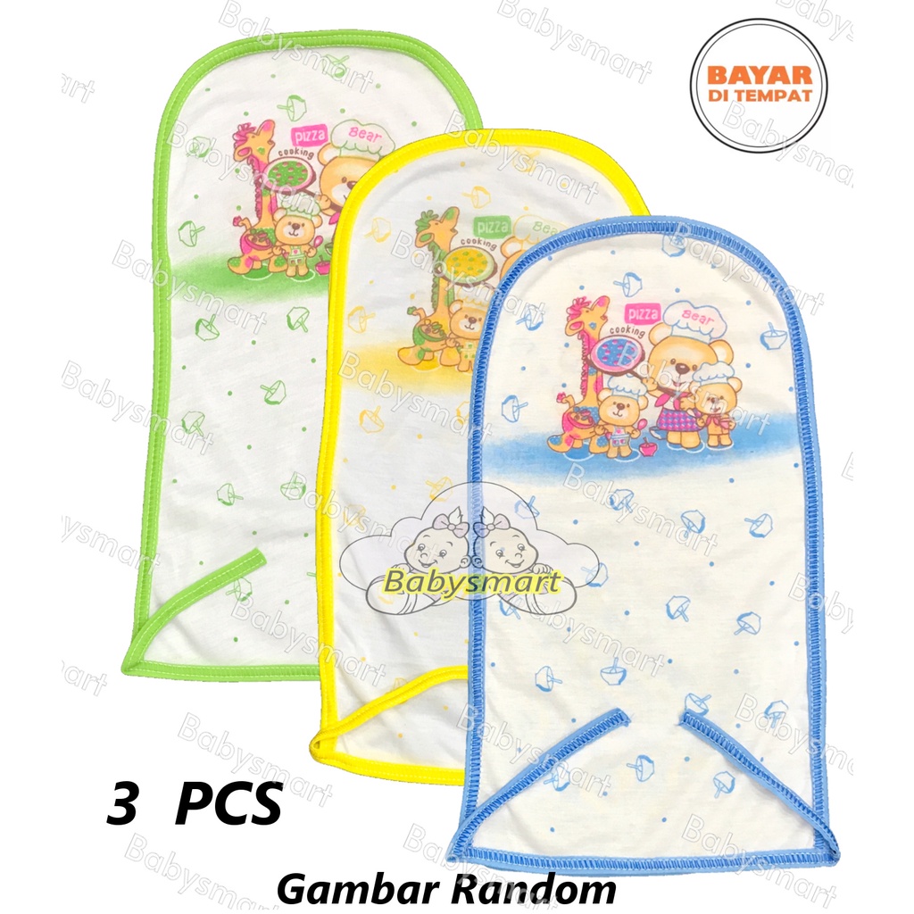 3 PCS Popok Bayi Kain Tali Motif RANDOM