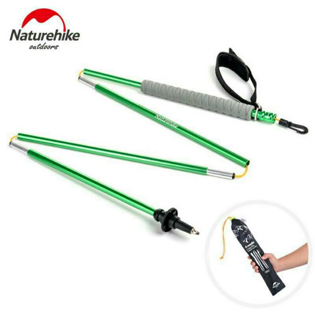 Trekking pole naturehike NH80A016-Z ultralight walking alpenstock tongkat gunung mendaki