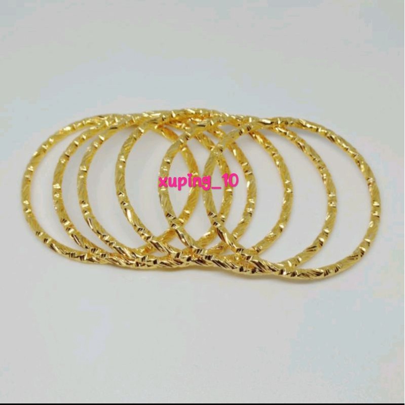 gelang keroncong anak isi 7 pcs, perhiasan xuping gold