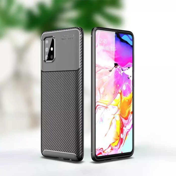 Casing Samsung Galaxy A51/A71 Soft Case Fiber SoftCase Back Cover