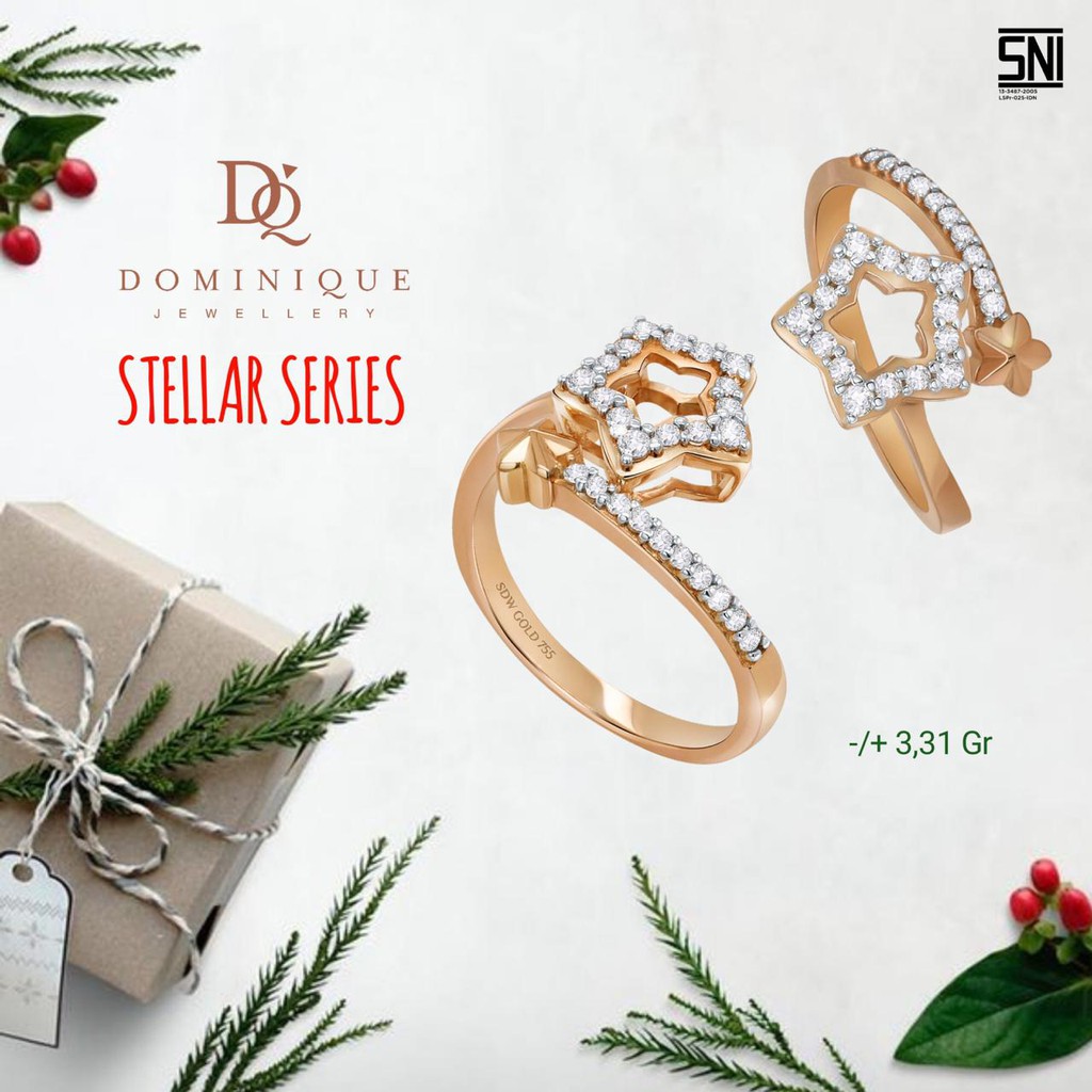 

Dominique Jewellery- Stellar Series Cincin Sandra Dewi Gold 75,5% SNI - 3WSZ518