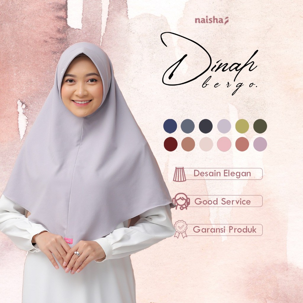 Naisha Official Dinah Bergo Pad Jilbab Instan Muslimah Syari-7