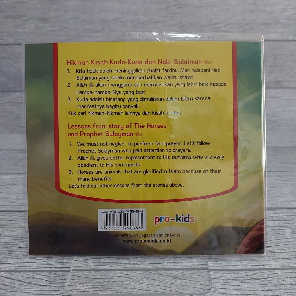 Buku Anak Muslim Seri Fabel Qur'an - Kuda-Kuda Nabi Sulaiman - Pro U Media 100% Original