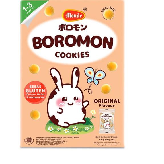 Saletopϟ Monde Boromon Biskuit Cemilan Bayi 120g Biskuit Cookies Wafer Bayi dan Anak