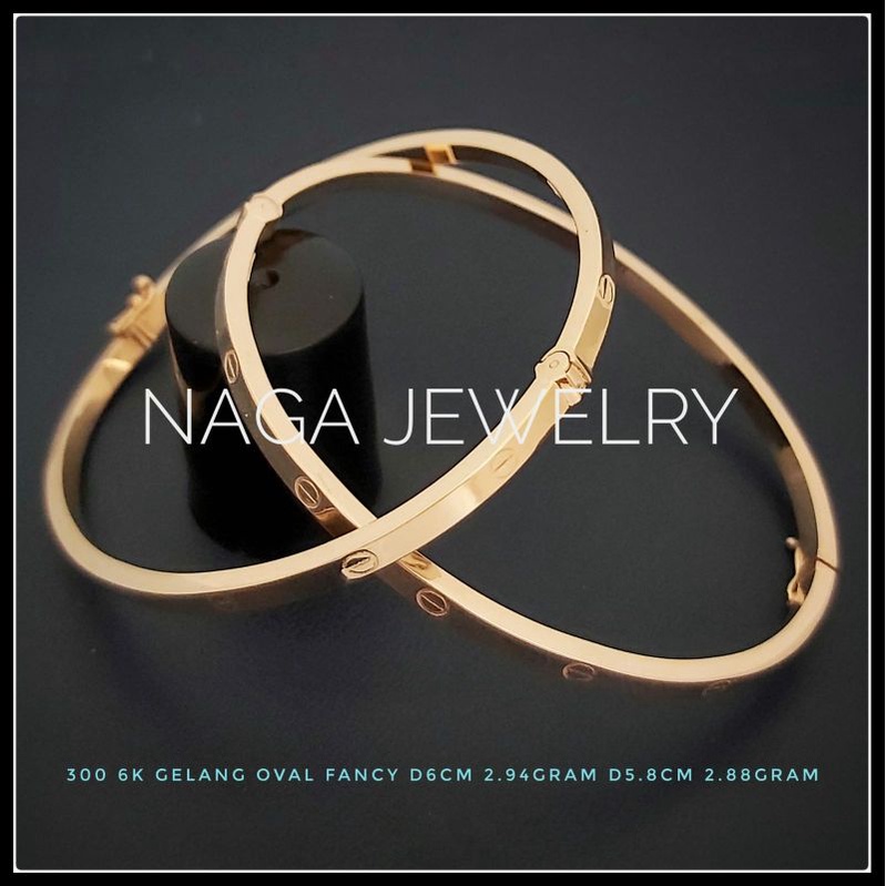 GELANG CARTIER EMAS 6 K & 8 K