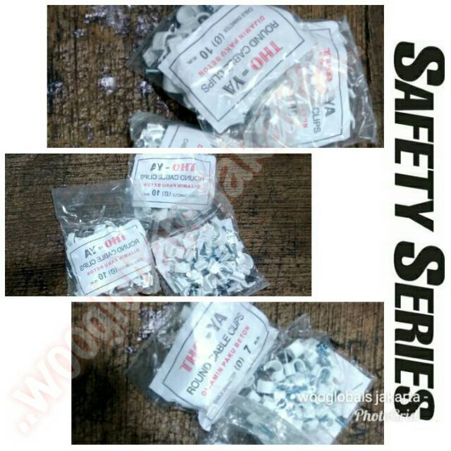 Jual Klem Kabel Mm Thoya Paku Beton Body Putih Clip Cable Clips Mm