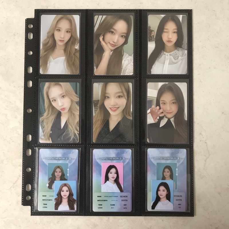 loona d&d set vvip photocard heejin gowon hyunjin pc general vip id card
