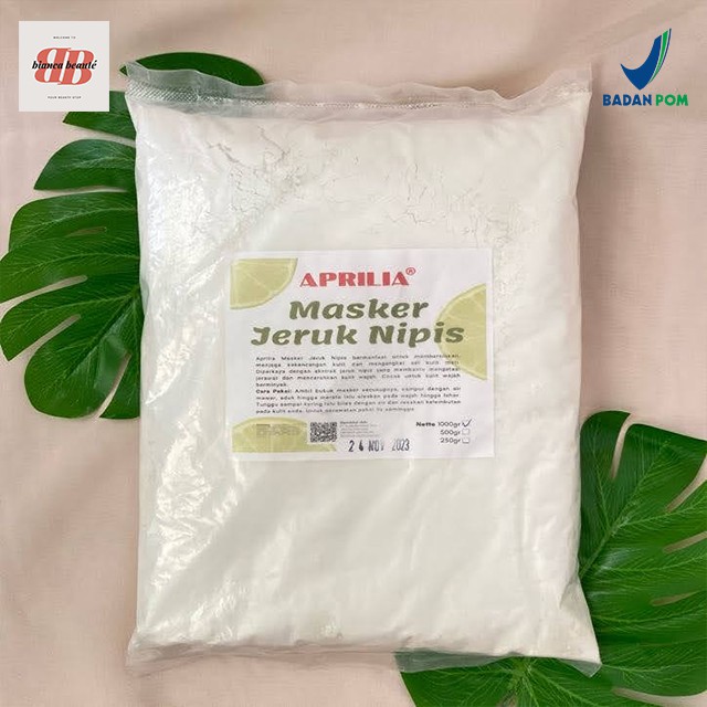 [BPOM] APRILIA Masker Jeruk Nipis 1kg / Masker Organik Kiloan PREMIUM