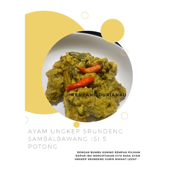 

ayam ungkep srundeng sambal bawang