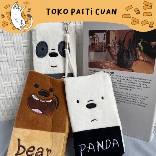 

kotak pensil kain karakter we bare bear new tempat pensil pulpen lucu imut keren fancy unik bisa COD termurah keperluan anak sekolah import