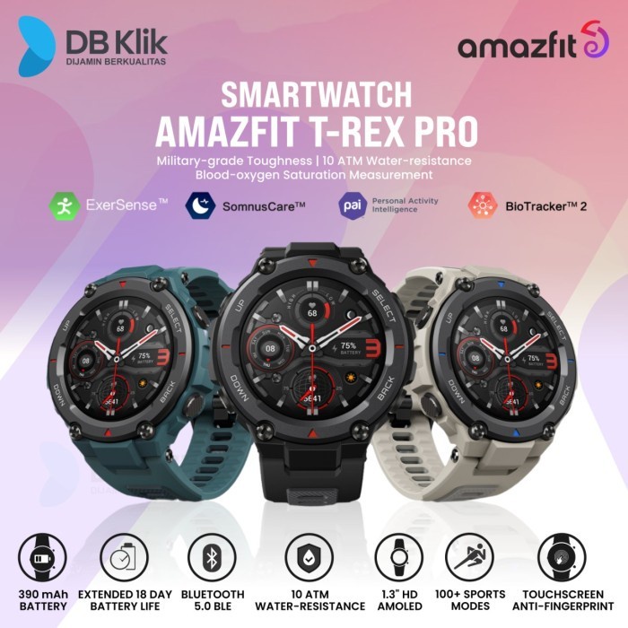 Smartwatch AMAZFIT T-REX PRO Military Grade 1.3&quot; - AMAZFIT T REX Pro