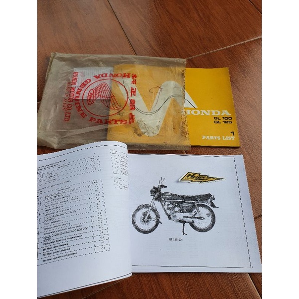 part list 1 honda gl100 gl125 copian