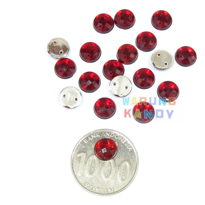 Diamon Akrilik Bulat 8mm ECER 100pc