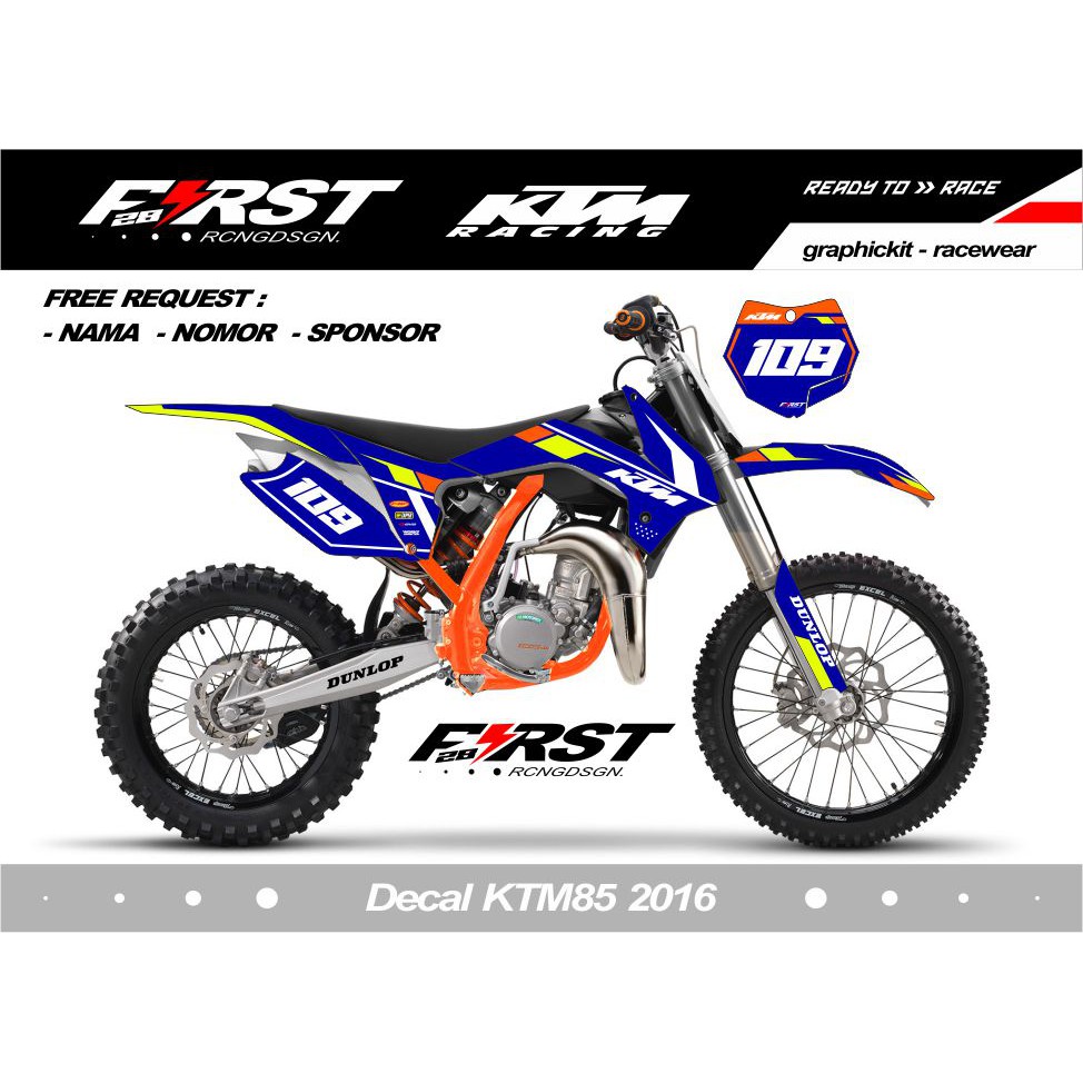 Decal KTM 85 2016 decal striping ktm