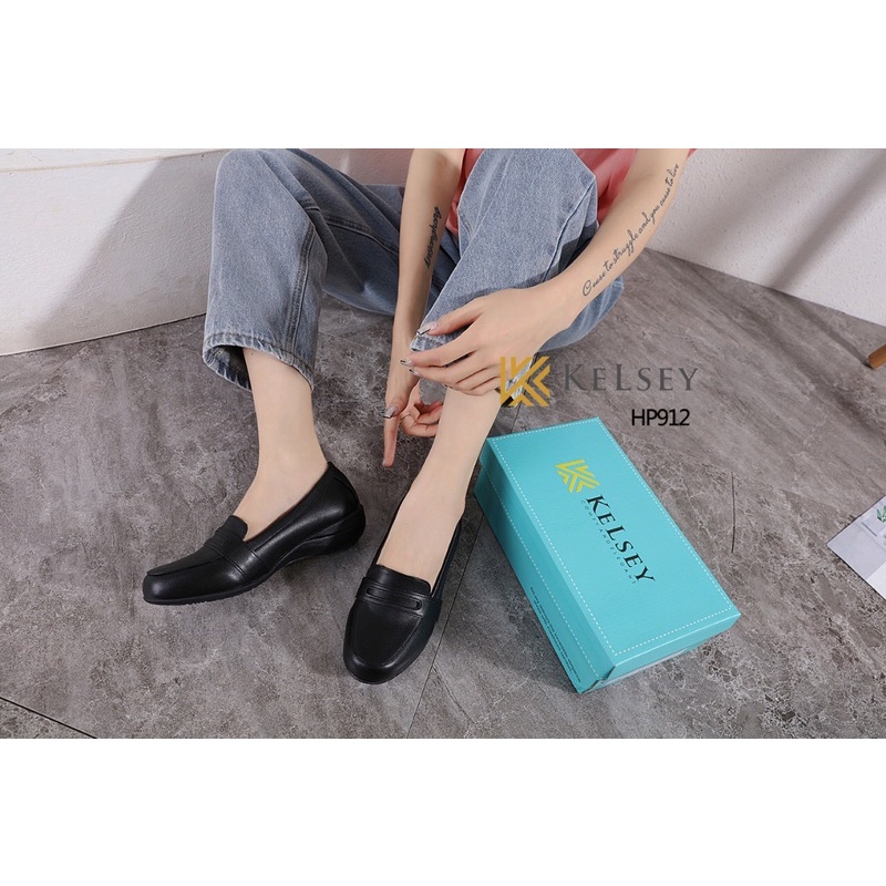 (GRATIS ALAS KAKI) KELSEY Sepatu Loafer Wanita /Sepatu Kerja Wanita  HP912