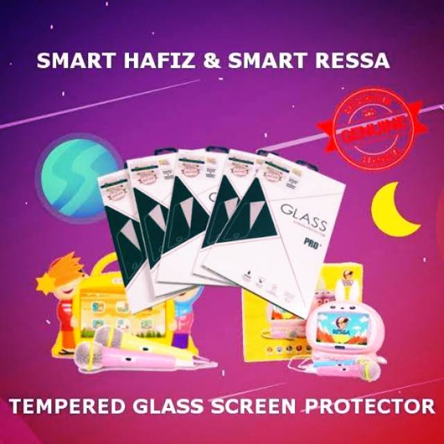 SCREEN PROTECTOR SMART HAFIZ VERSI 1 2 3 4 5 &amp; SMART RESSA TOUCHSCREEN TEMPERED GLASS