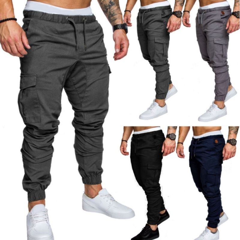 Celana Jogger Cargo Pria Pinggang Karet Strecth Premium 27-44 Big size