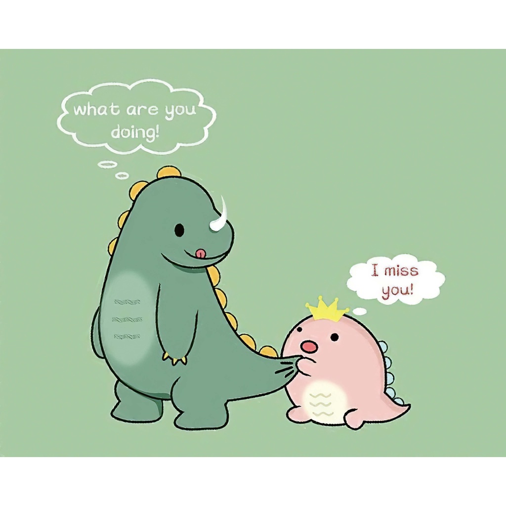 MOFii Mouse Pad 25*21 CM-Green Dinosaur