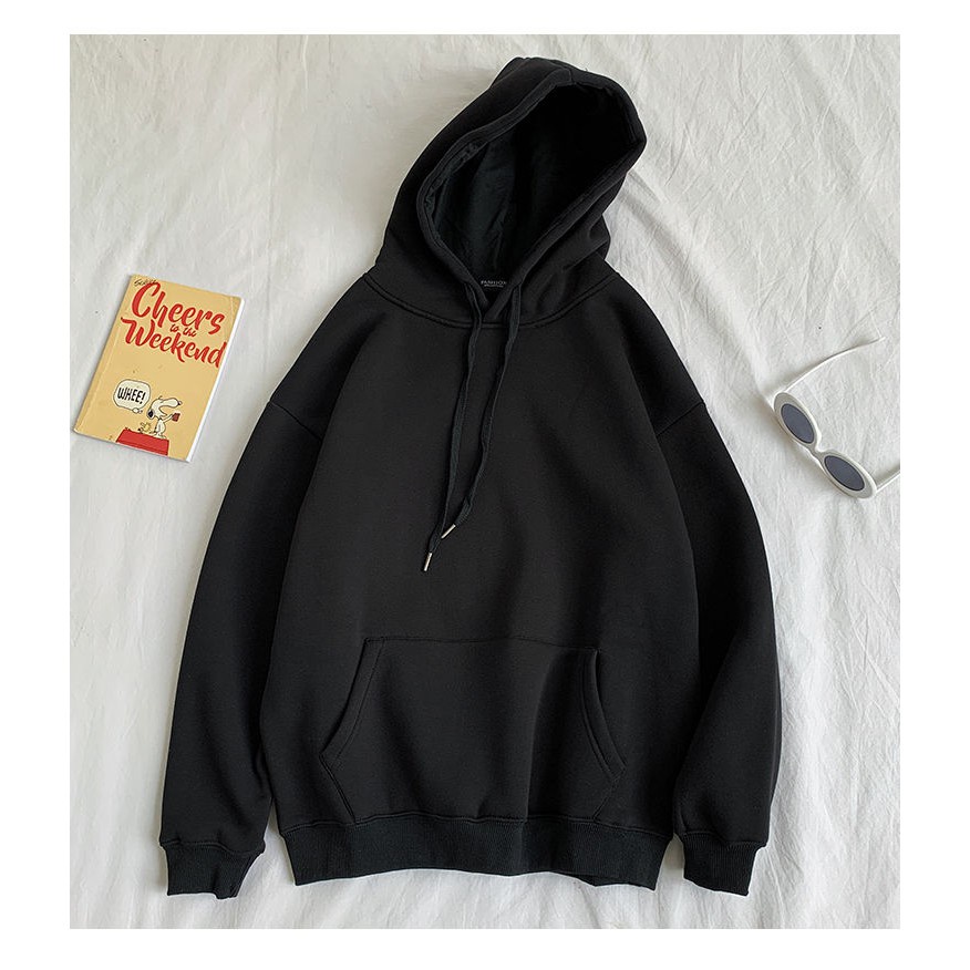 SWEATER HOODIE POLOS FLEECE UNISEX SIZE M - XXL ( PRIA &amp; WANITA )