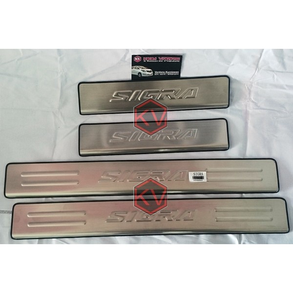 Side Sill Plate / Pelindung Pijakan Samping Stainless Sigra | Kikim