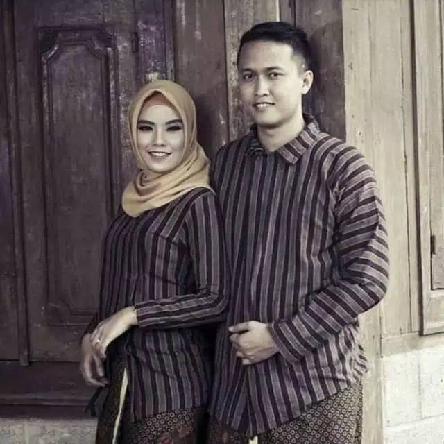 Baju adat pra wedding Couple / seragam Surjan / baju adat khas solo jogja