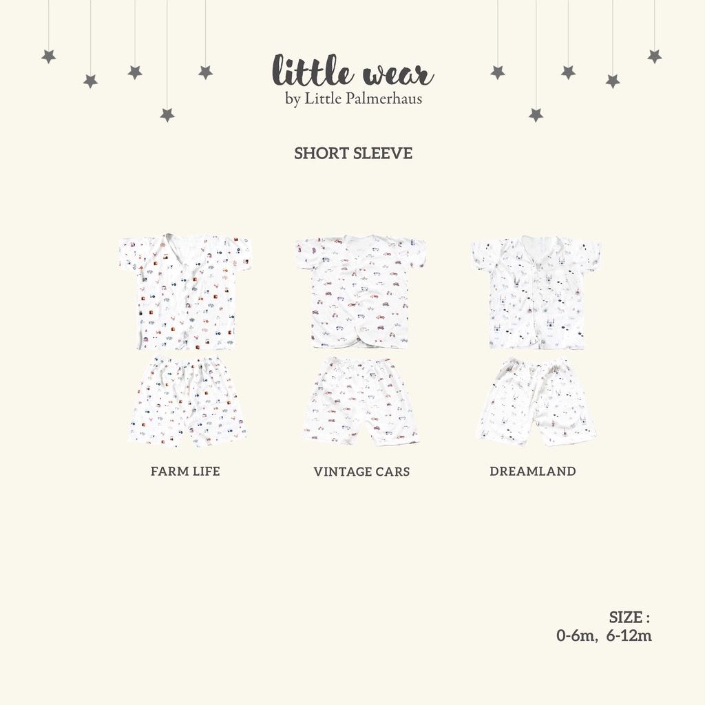 Little Palmerhaus Little Wear Short Sleeve Baju Bayi