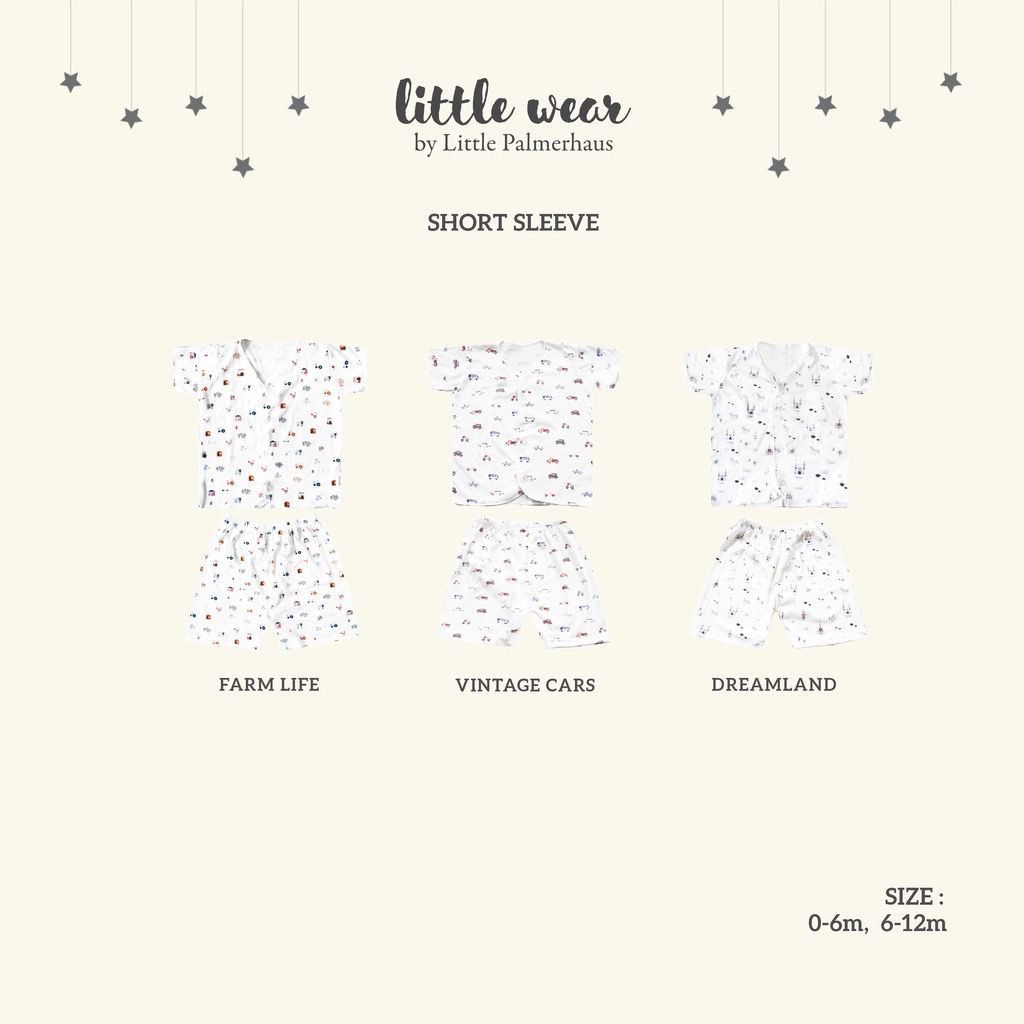 Little Palmerhaus Little Wear Short Sleeve Baju Bayi