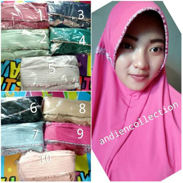 Jilbab/hijab el-nifa serut motif pet
