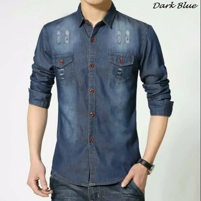 KEMEJA JEANS KEMEJA COWO KEMEJA JEANS DENIM COUPLE KEMEJA LEVIS