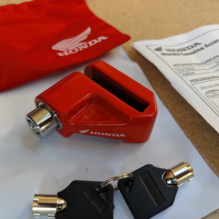 gembok cakram NEW VARIO 160 NEW PCX 160 AHM original universal semua motor-2