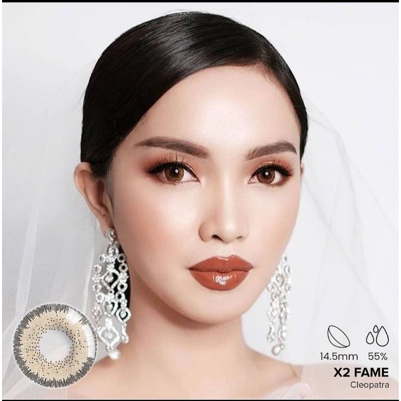 SOFTLENS X2 FAME INUL DARATISTA NORMAL &amp; MINUS -0.50 sd -3.00 FREE LENSCASE 14.5MM CLEOPATRA GODDESS GIRL BOSS PRIMA DONNA BY EXOTICON / Softlen Soflen Soflens