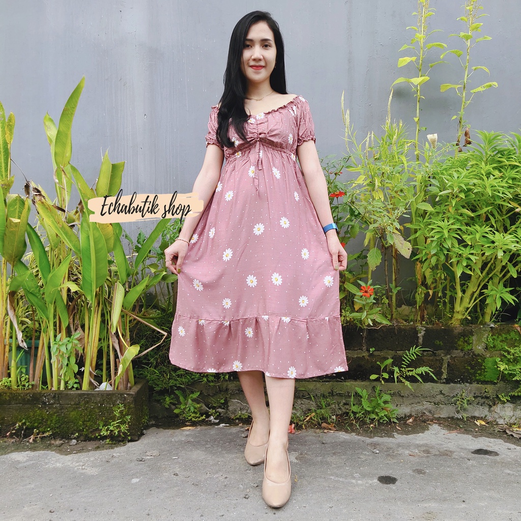 DASTER/DRES CASANDRA POLOS BALI-ALERA PLUM