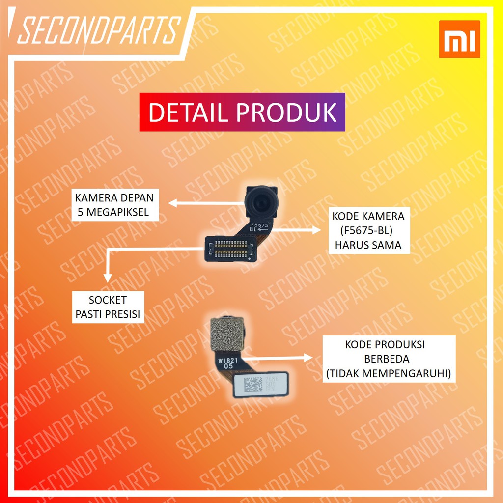 KAMERA DEPAN XIAOMI MIA2 LITE / REDMI 6 PRO ORIGINAL COPOTAN