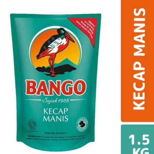 

BANGO KECAP MANIS 1,5kg - CAP BANGO KEDELAI HITAM PILIHAN per bks