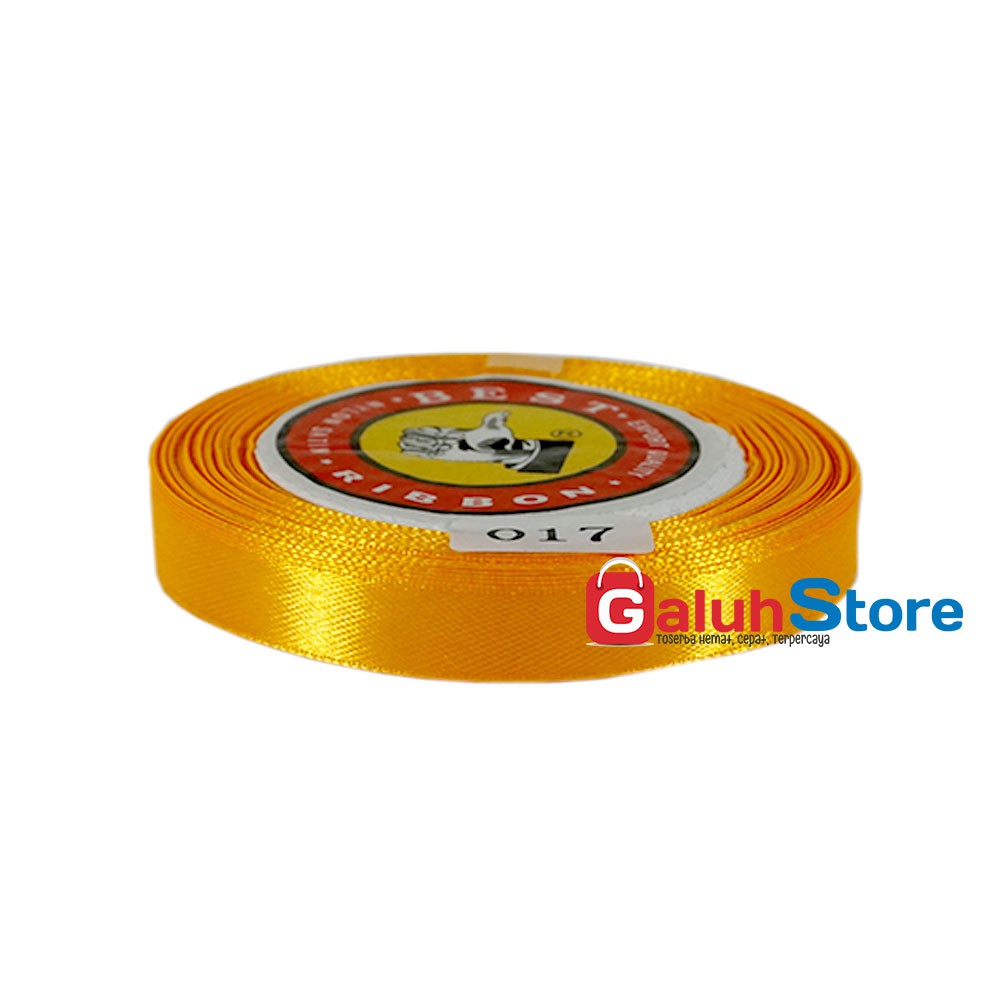 

Pita Kain Satin 1/2 Inchi - Orange 17