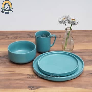 Appetite Set 16 Pcs Kaden Perlengkapan Makan - Hijau Tua