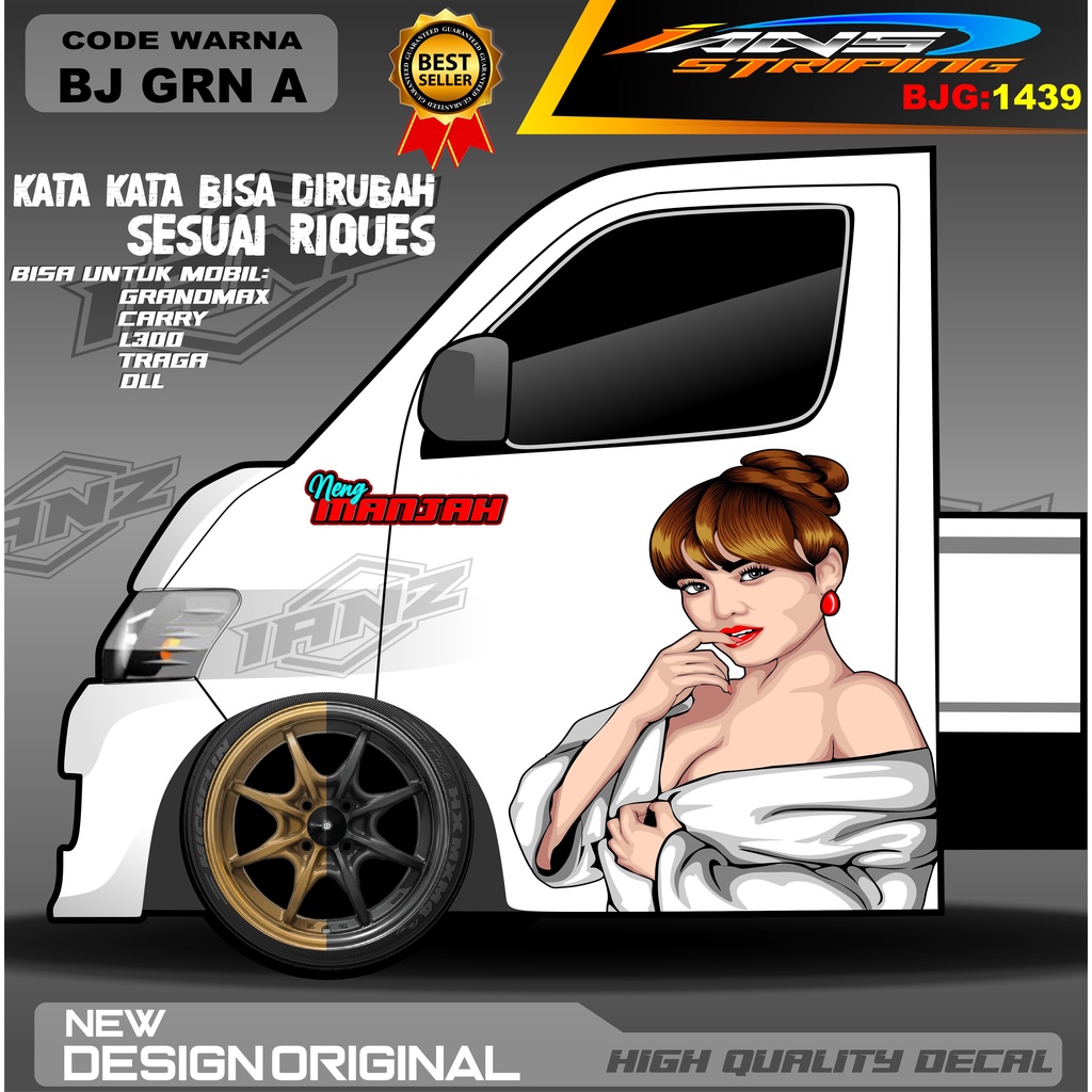 DECAL STIKER PINTU CARRY / DECAL PINTU TRAGA / STIKER MOBIL PICK UP