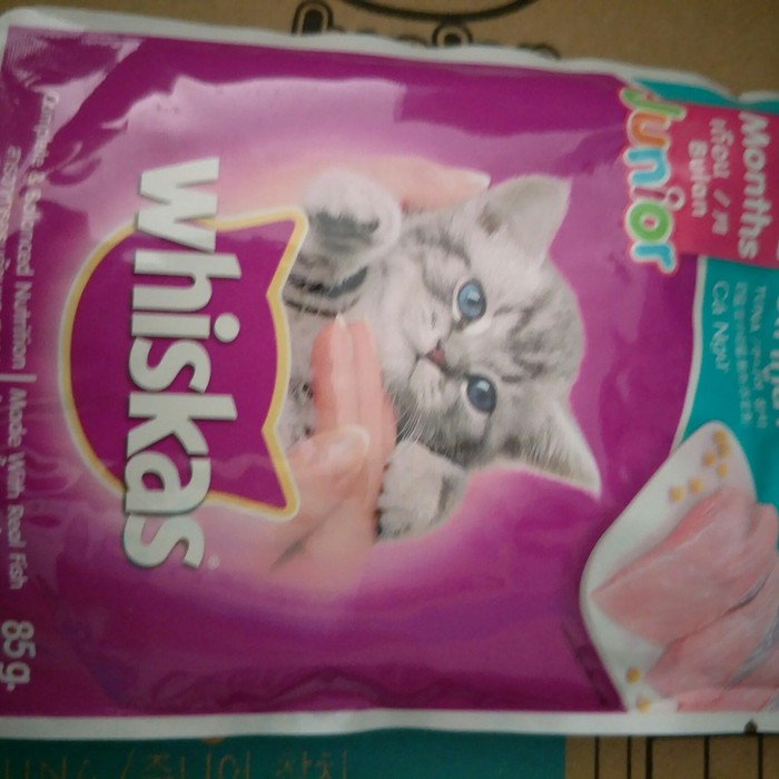 whiskas basah/whiskas salmon/whiskas makanan kucing