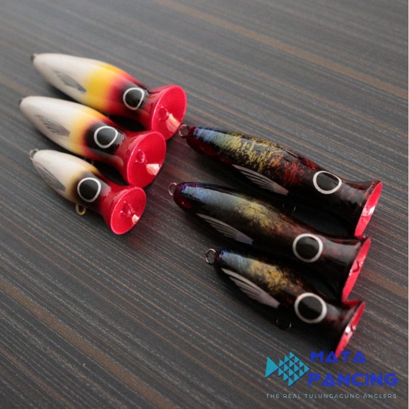 Umpan pancing popper 5gr 7gr 12gr 15gr lure killer top water handmade bahan kayu untuk lure casting