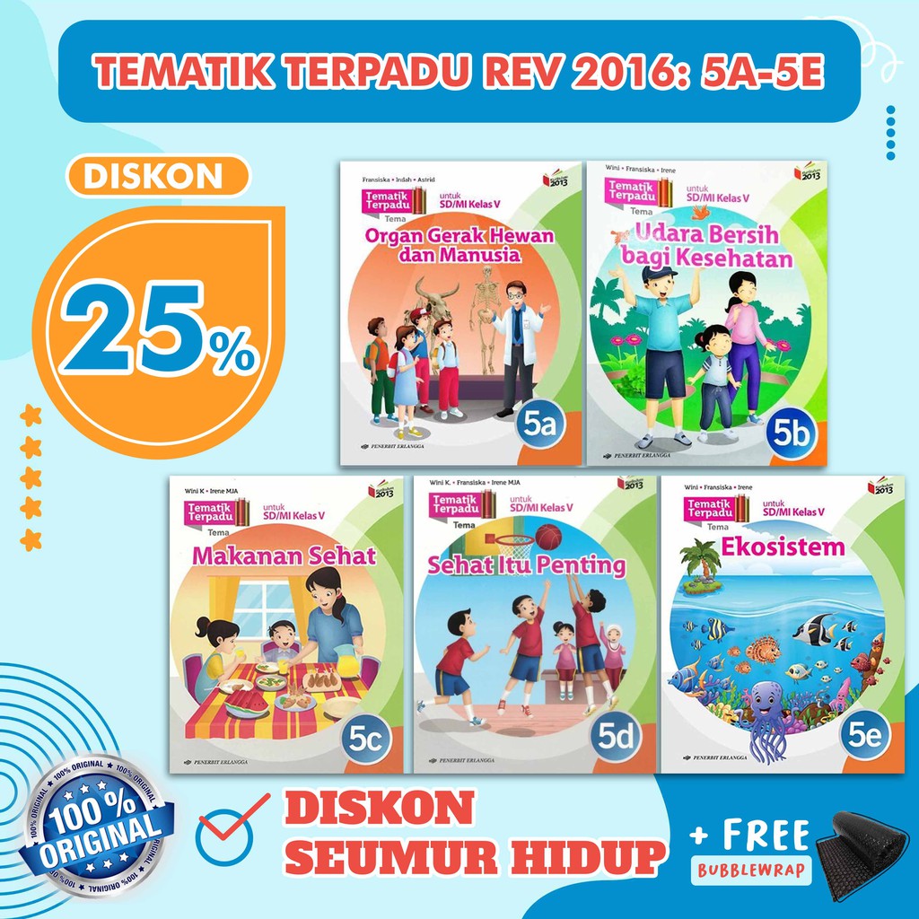 TEMATIK TERPADU KELAS 5 ED REVISI / TEMATIK TERPADU KELAS V ERLANGGA