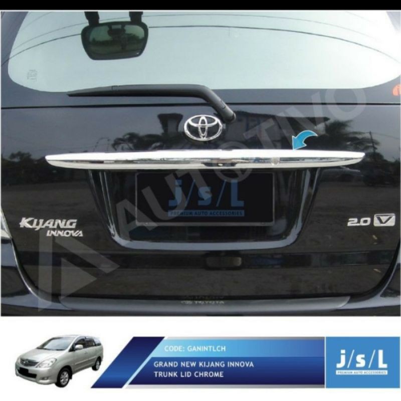 trunk lid kijang innova chrome jsl