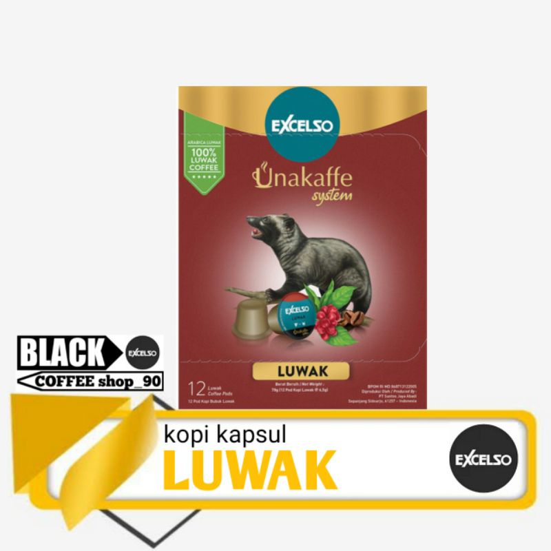 unakaffe luwak (kopi kapsul mesin ventura excelso)