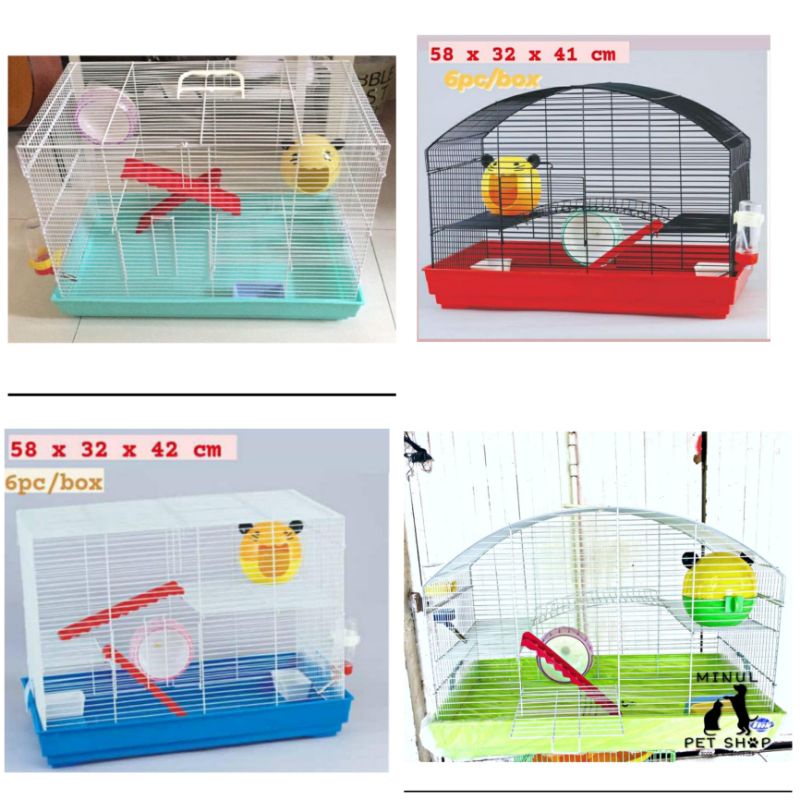 Kandang Hamster Jumbo Besar Tingkat Merk Boom, Kandang Hamster Besar Merk Boom