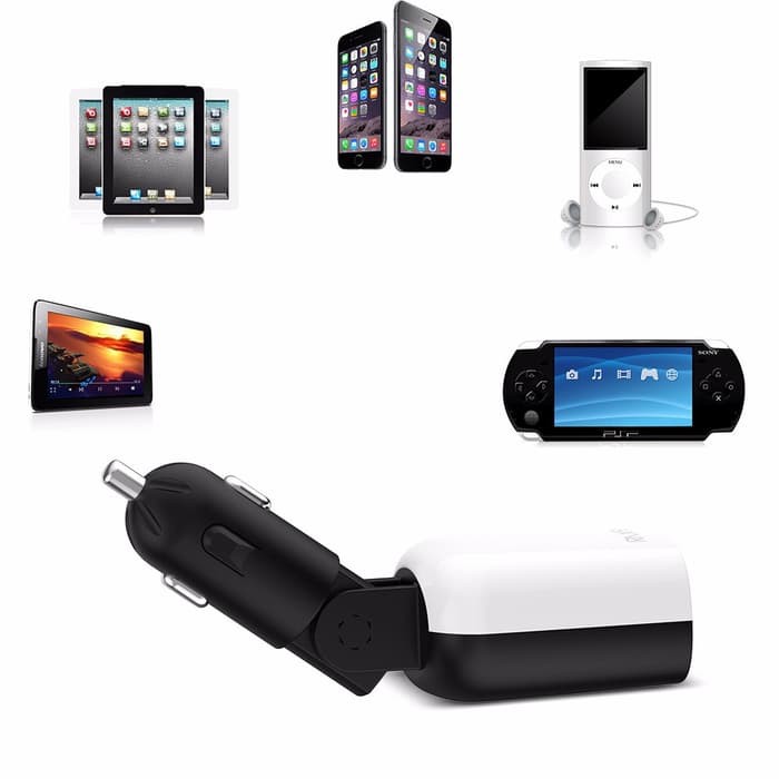 Super Fast Charger Led Dual Usb 3.4A / Charger Mobil Fast Charging