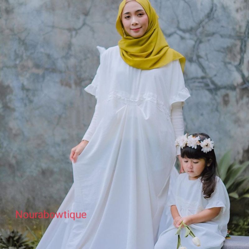 Nourabowtique Ameera Kaftan baju muslim baju anak muslim couple anak dan ibu